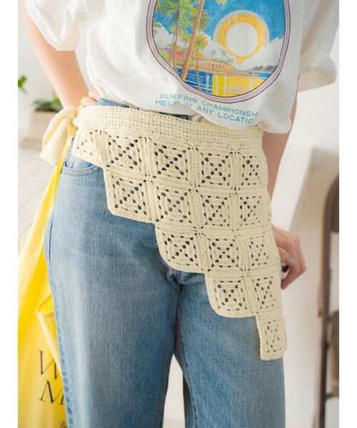 Ungrid(アングリッド)の「ニットデザインスカート(スカート・レディース・ブラウン/ブラック/アイボリー・FREE)」の2枚目の写真