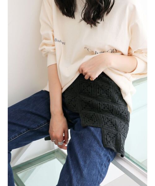 Ungrid(アングリッド)の「ニットデザインスカート(スカート・レディース・ブラウン/ブラック/アイボリー・FREE)」の11枚目の写真