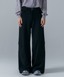 ajouter flow（アジューテフロー）の「【ajouter flow】switching sweat wide pants（スウェットパンツ）」