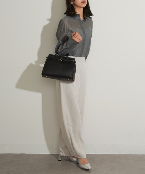 CHRISTIAN VILLA(クリスチャンヴィラ)の「【CHRISTIAN VILLA】2wayベルトレザーハンドバッグ ショルダーバッグ PEGGY 6115(ハンドバッグ・レディース・グレイッシュベージュ/ブラック・FREE)」の21枚目の写真