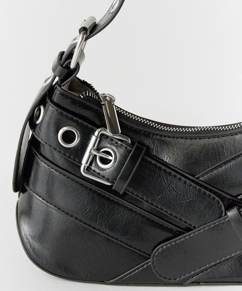 セール】Cross Belt Design Shoulder Bag / フェイクレザー クロス