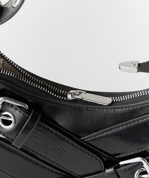 セール】Cross Belt Design Shoulder Bag / フェイクレザー クロス