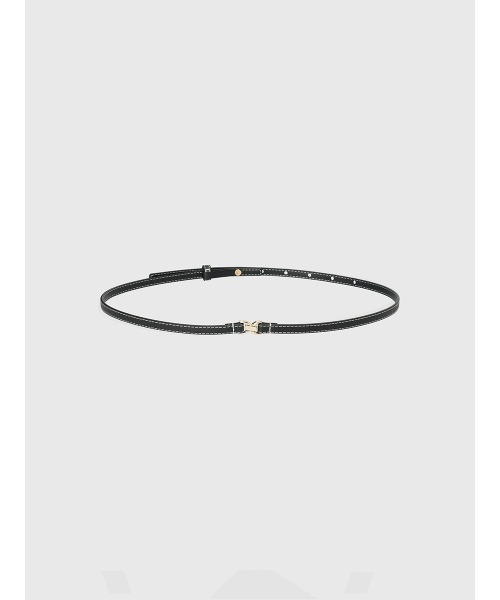 EIMY ISTOIRE（エイミーイストワール）の「ステッチビットベルト（ベルト・レディース・ブラック/キャメル・F）」の5枚目の写真