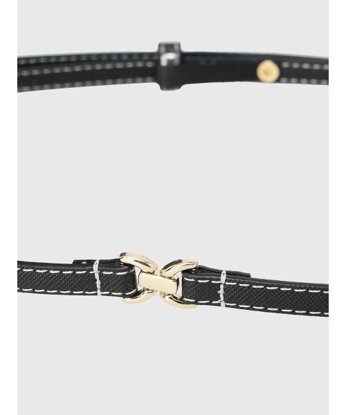 EIMY ISTOIRE（エイミーイストワール）の「ステッチビットベルト（ベルト・レディース・ブラック/キャメル・F）」の7枚目の写真