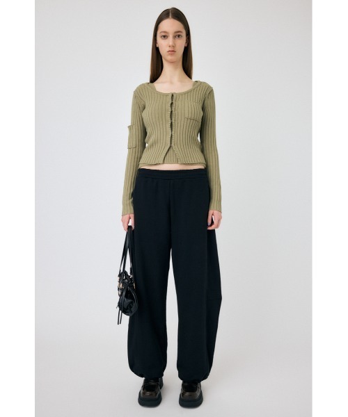 MOUSSY（マウジー）の「RIB KNIT カーディガン & タンクトップ（カーディガン/ボレロ・レディース・ライトブラック/ライトカーキ/アイボリー・FREE）」の22枚目の写真