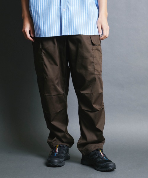 COMMON WARE(コモンウェアー)の「COMMONWARE:TC TWILL CARGO PANTS/ツイル カーゴパンツ(カーゴパンツ・メンズ・ブラック/ブラウン/オフホワイト/カーキ・M/L/XL)」の18枚目の写真