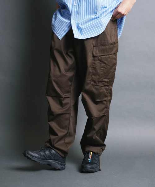 COMMON WARE(コモンウェアー)の「COMMONWARE:TC TWILL CARGO PANTS/ツイル カーゴパンツ(カーゴパンツ・メンズ・ブラック/ブラウン/オフホワイト/カーキ・M/L/XL)」の21枚目の写真