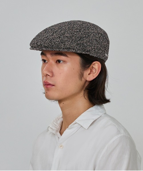 OVERRIDE（オーバーライド）の「OVERRIDE  OGC GIMA KNIT HUNTING / オーバーライド（ハンチング/ベレー帽・メンズ・ブラック/グリーン/ベージュ・57~59cm）」の4枚目の写真