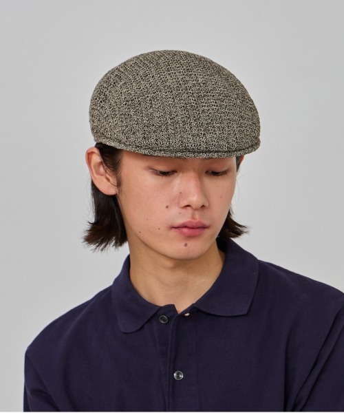 OVERRIDE（オーバーライド）の「OVERRIDE  OGC GIMA KNIT HUNTING / オーバーライド（ハンチング/ベレー帽・メンズ・ブラック/グリーン/ベージュ・57~59cm）」の21枚目の写真