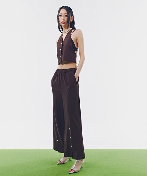 ROSE BUD(ローズバッド)の「シースルーポインテッドウエッジサンダル(サンダル・レディース・ゴールド/シルバー/ブラック・38/36)」の6枚目の写真