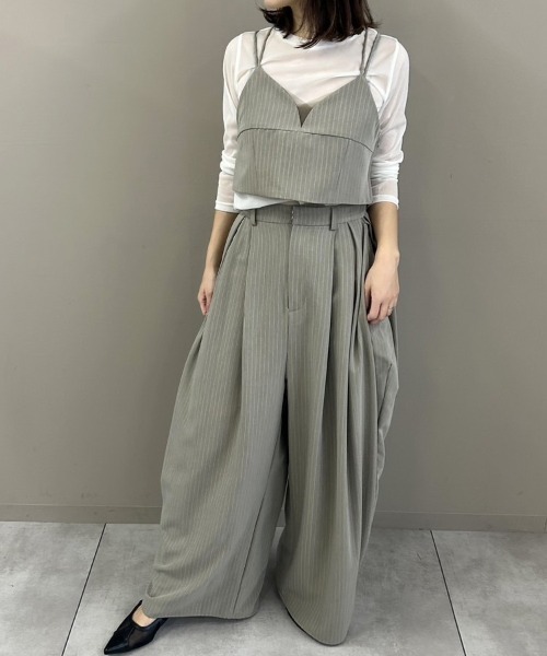 スーツ・フォーマル・ドレス ANDRESD ruffled bustier pants dress ruffled bustier pants dress | ANDRESD