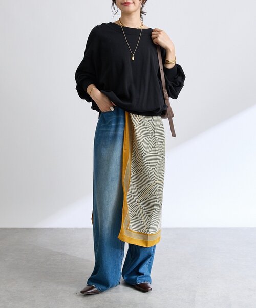 RIVE DROITE（リヴドロワ）の「【秋カラー登場】2wayスウェット（スウェット・レディース・ブラック/グレー/オフホワイト/ブラウン/レッド・FREE）」の15枚目の写真