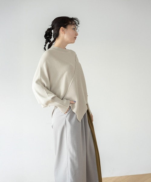OSMOSIS(オズモーシス)の「切替ニットプルオーバー(ニット/セーター・レディース・ピンク/アイボリー/ブラック・ONE SIZE)」の15枚目の写真