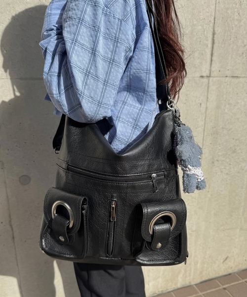 kutirlune/3wayアウトポケットショルダーバッグ(ショルダー kutirlune/3wayアウトポケットショルダーバッグ(ショルダー