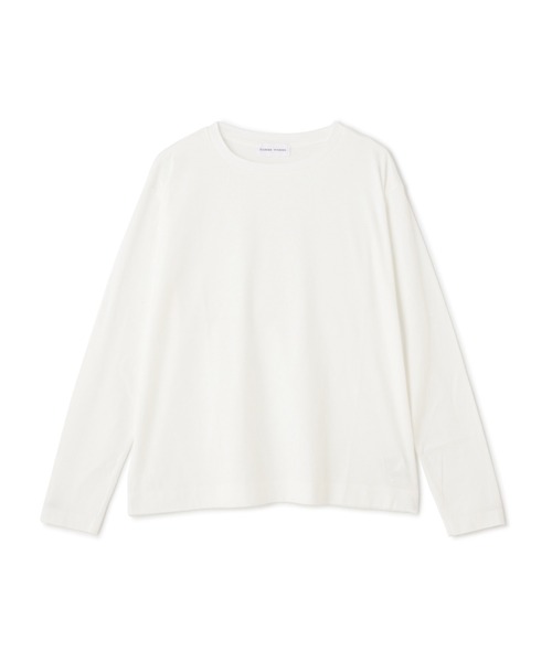human woman(ヒューマンウーマン)の「スムース長袖プルオーバー(Tシャツ/カットソー・レディース・ホワイト・MEDIUM)」の1枚目の写真