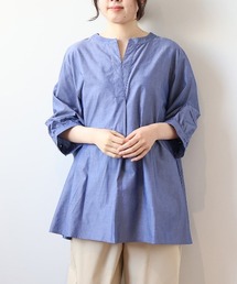 【LL~6L 大きいサイズ】【WEB&一部店舗】ローンハシゴレース使いブラウス