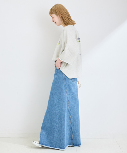 Healthknit(ヘルスニット)の「Healthknit/ヘルスニット 別注 プリントロゴスウェット(Tシャツ/カットソー・レディース・ライトグレー/グレー/チャコールグレー・FREE)」の5枚目の写真
