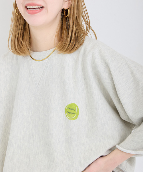 Healthknit(ヘルスニット)の「Healthknit/ヘルスニット 別注 プリントロゴスウェット(Tシャツ/カットソー・レディース・ライトグレー/グレー/チャコールグレー・FREE)」の10枚目の写真