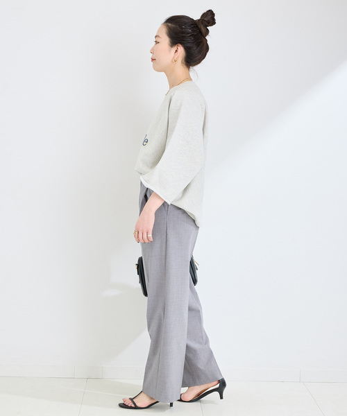 Healthknit(ヘルスニット)の「Healthknit/ヘルスニット 別注 プリントロゴスウェット(Tシャツ/カットソー・レディース・ライトグレー/グレー/チャコールグレー・FREE)」の12枚目の写真