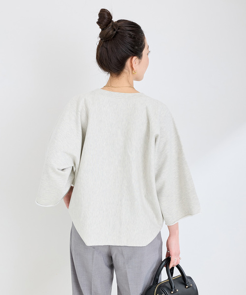 Healthknit(ヘルスニット)の「Healthknit/ヘルスニット 別注 プリントロゴスウェット(Tシャツ/カットソー・レディース・ライトグレー/グレー/チャコールグレー・FREE)」の17枚目の写真