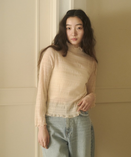 新品 タグ無し シャーリングホイップTシャツ ブラウン 新色追加/全骨格◎】シャーリングホイップTシャツ