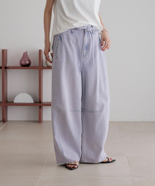 【ほたる】LOWRYSFARM イージーバレルデニムパンツ LOWRYS FARM｜【カラー追加予約】イージーバレルデニムパンツ