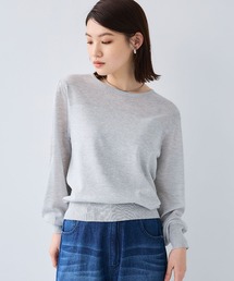 TELOPLAN グレー パフスリーブ トップス サイズF osharewalker カットソー レディース トップス 半袖 Tシャツ