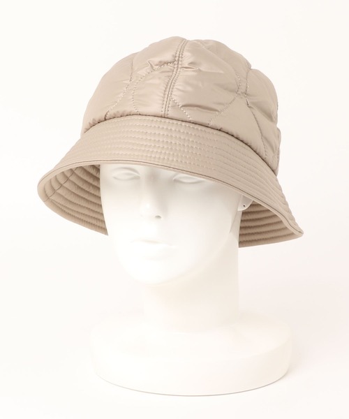 LE VERNIS(ル・ベルニ)の「LE VERNIS(ル・ベルニ)Ecopet taffeta quilting hat(ハット・レディース・ベージュ・FREE)」の3枚目の写真