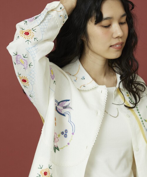 Freada アンブレラ ヨーク 刺繍 シャツジャケット 【公式通販】