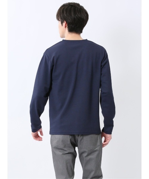 NOTA BENE(ノータベネ)の「【ウォッシャブル】ノータベネ/NOTABENE メランジ鹿の子 Vネック長袖Tシャツ(Tシャツ/カットソー・メンズ・グレー系その他2/ネイビー・MEDIUM/LARGE/X-LARGE)」の10枚目の写真