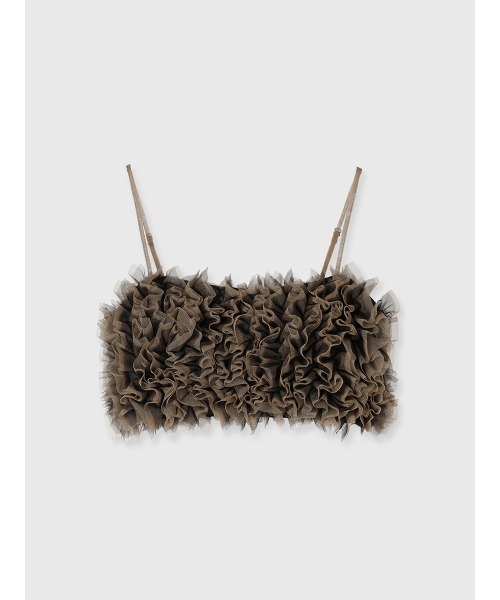 EIMY ISTOIRE(エイミーイストワール)の「チュールフリルベアトップ(その他トップス・レディース・ブラック/グレー/その他8・F)」の2枚目の写真