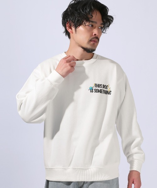 LUXSTYLE(ラグスタイル)の「裏起毛ポップグラフィックプリントトレーナー(スウェット・メンズ・ホワイト/ブラック・M/L)」の13枚目の写真