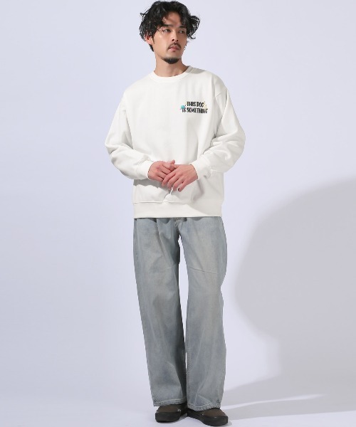 LUXSTYLE(ラグスタイル)の「裏起毛ポップグラフィックプリントトレーナー(スウェット・メンズ・ホワイト/ブラック・M/L)」の15枚目の写真
