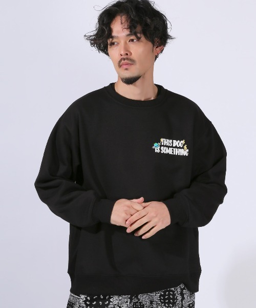 LUXSTYLE(ラグスタイル)の「裏起毛ポップグラフィックプリントトレーナー(スウェット・メンズ・ホワイト/ブラック・M/L)」の17枚目の写真