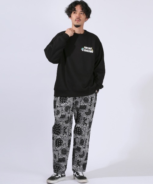 LUXSTYLE(ラグスタイル)の「裏起毛ポップグラフィックプリントトレーナー(スウェット・メンズ・ホワイト/ブラック・M/L)」の19枚目の写真