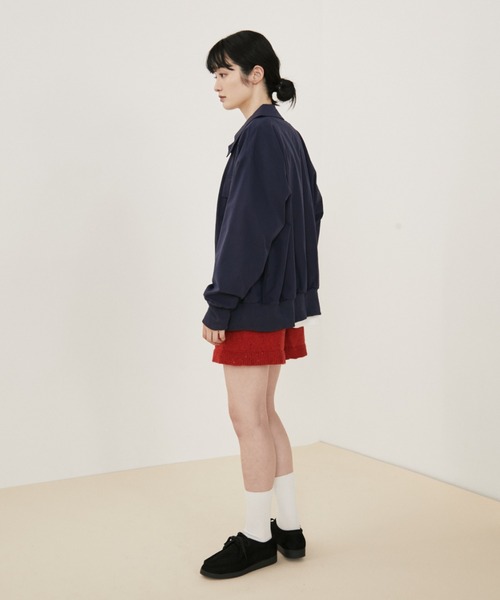 MERLOT(メルロー)の「【サイズ展開あり】【動画あり】フラップポケットボーイフレンドジャケット/秋服(ブルゾン・レディース・アイボリー/ネイビー・LARGE/MEDIUM)」の9枚目の写真