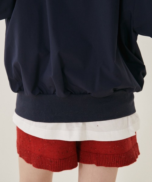 MERLOT(メルロー)の「【サイズ展開あり】【動画あり】フラップポケットボーイフレンドジャケット/秋服(ブルゾン・レディース・アイボリー/ネイビー・LARGE/MEDIUM)」の10枚目の写真