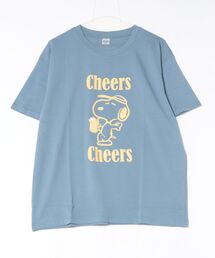 PEANUTS（ピーナッツ）の「【PEANUTS/ピーナッツ】SNOOPY/スヌーピー『Cheers』プリント半袖Tシャツ（Tシャツ/カットソー）」
