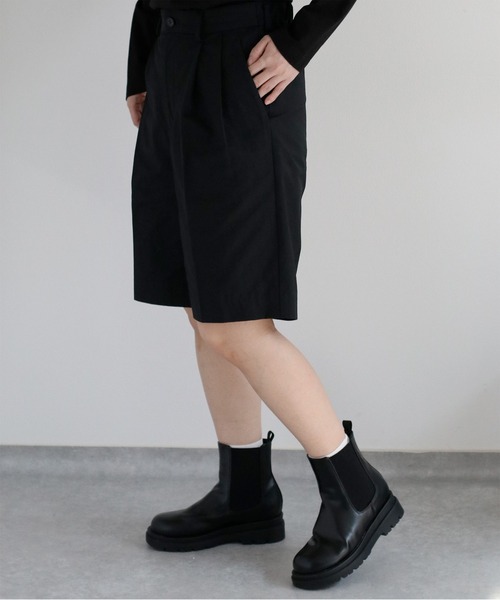 cepo(セポ)の「〈セットアップ対応〉コットンナイロンタックバミューダパンツ(その他パンツ・レディース・ブラック/ベージュ・M/S)」の16枚目の写真