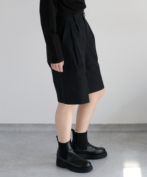 cepo(セポ)の「〈セットアップ対応〉コットンナイロンタックバミューダパンツ(その他パンツ・レディース・ブラック/ベージュ・M/S)」の19枚目の写真
