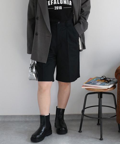cepo(セポ)の「〈セットアップ対応〉コットンナイロンタックバミューダパンツ(その他パンツ・レディース・ブラック/ベージュ・M/S)」の20枚目の写真