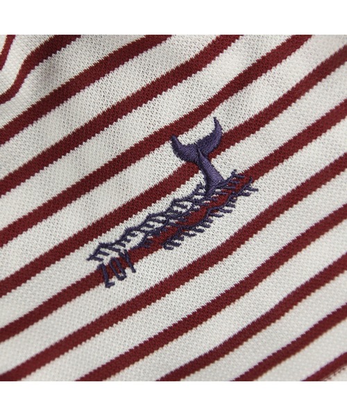 ZOY(ゾーイ)の「WOMENS 先染めボーダー 半袖ポロシャツ(ポロシャツ・レディース・ネイビー/レッド/ロイヤルブルー・SMALL/MEDIUM/LARGE)」の14枚目の写真