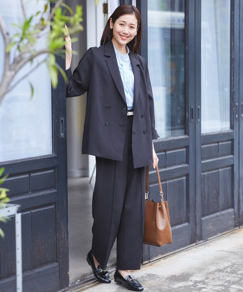 〖ROPE' PICNIC〗シアーテーラードジャケット┋ダークブラウン ROPE' PICNIC ジャケット テーラードジャケット 「接触冷感・UV