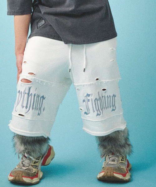 GALFY(ガルフィー)の「GALFY-闇に染まりし反戦パンツ(その他パンツ・メンズ・ブラック/チャコール/ホワイト・L/XL)」の1枚目の写真