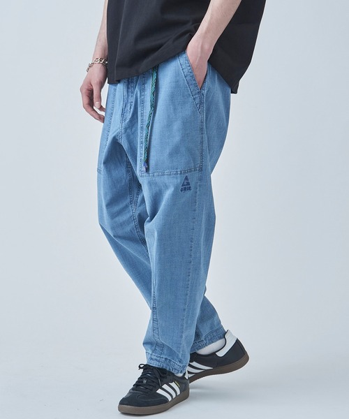 GERRY(ジェリー)の「【GERRY】シャンブレー・ポプリンバルーンルーズカーゴパンツ 079270(カーゴパンツ・メンズ・オリーブ/サックスブルー/ブラック/ブルー/ベージュ・L/LL/M/S)」の4枚目の写真