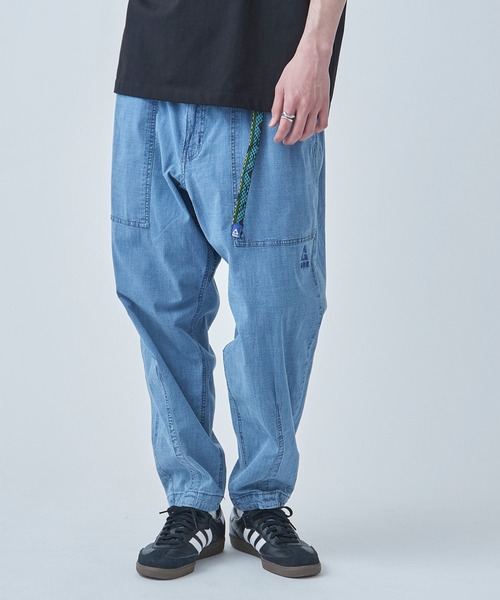 GERRY(ジェリー)の「【GERRY】シャンブレー・ポプリンバルーンルーズカーゴパンツ 079270(カーゴパンツ・メンズ・オリーブ/サックスブルー/ブラック/ブルー/ベージュ・L/LL/M/S)」の6枚目の写真