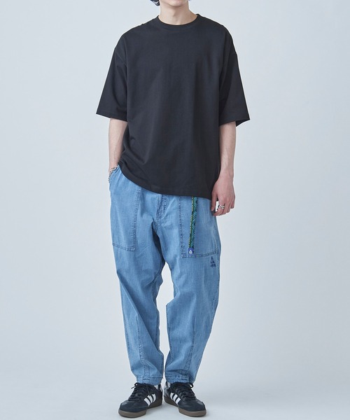 GERRY(ジェリー)の「【GERRY】シャンブレー・ポプリンバルーンルーズカーゴパンツ 079270(カーゴパンツ・メンズ・オリーブ/サックスブルー/ブラック/ブルー/ベージュ・L/LL/M/S)」の9枚目の写真