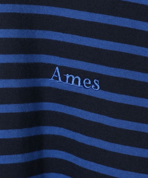 AMESWORLDWIDE(アメスワールドワイド)の「【UNISEX】AMES WORLDWIDE/ボーダー長袖T(Tシャツ/カットソー・レディース・ブルー/ブラック/ピンク・FREE)」の5枚目の写真
