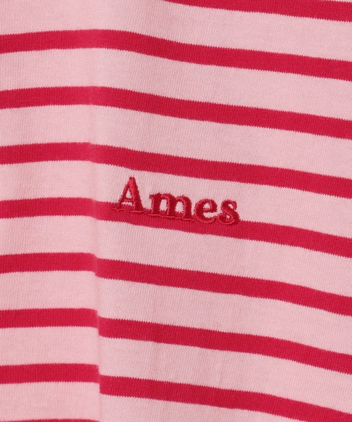 AMESWORLDWIDE(アメスワールドワイド)の「【UNISEX】AMES WORLDWIDE/ボーダー長袖T(Tシャツ/カットソー・レディース・ブルー/ブラック/ピンク・FREE)」の6枚目の写真