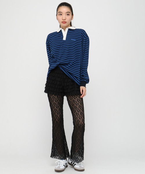 AMESWORLDWIDE(アメスワールドワイド)の「【UNISEX】AMES WORLDWIDE/ボーダー長袖T(Tシャツ/カットソー・レディース・ブルー/ブラック/ピンク・FREE)」の19枚目の写真